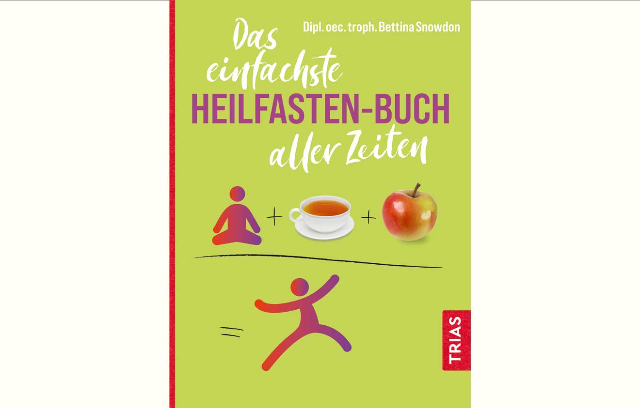 Ein kompakter Ratgeber, der wirklich nur die Essenz des Heilfastens vermittelt und keinen Kopf überlastet: „Das einfachste Heilfasten-Buch aller Zeiten“ von Bettina Snowdown leitet uns einfach und übersichtlich durch eine Fastenwoche zu Hau